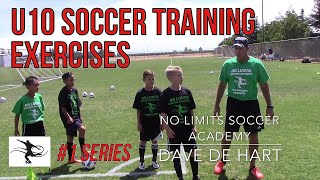 Soccer Concept Training Passing and Movement Exercises  U10 Players [upl. by Eityak762]