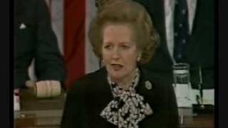 Margaret Thatcher Speech to Congress Part 1 [upl. by Finegan]