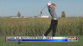 Lenards Watertown lead Class AA golf after day one [upl. by Jessey]