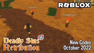 Roblox Deadly SIns Retribution New Codes October 2022 [upl. by Adnoloy]