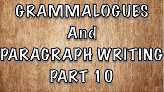 Grammalogues and Paragraph Writing  Part 10 [upl. by Nnaitsirk]