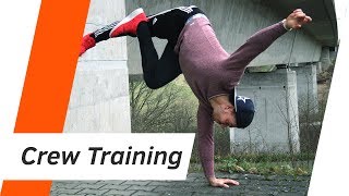 CREW TRAINING  BREAKDANCE Powermoves amp Flips  Andiletics [upl. by Leen]