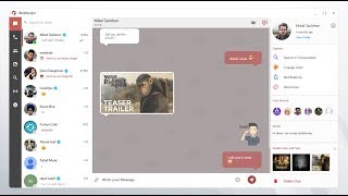 Demo Wowonder Desktop Chat and Messenger Application Based on Wpf and C [upl. by Tnecillim]