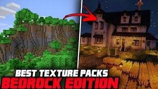 5 BEST BEDROCK EDITION TEXTURE PACKS FOR MINECRAFT IN 2022 1080P HD [upl. by Aivatnuhs829]