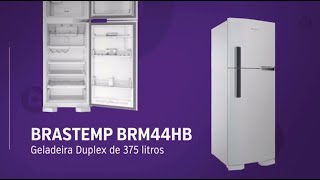 Geladeira Brastemp Frost Free Duplex 375 litros cor Branca BRM44HB 110V [upl. by Ennairej]