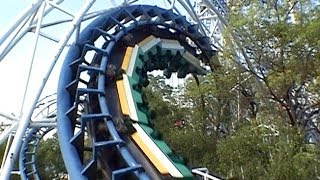 Classic Arrow Corkscrew Roller Coaster POV Nagashima Spaland Japan [upl. by Martella]