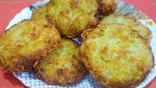 Potato Fritters Recipe l Crispy Potato Snacks Recipe l Potato Fritters [upl. by Heiney722]