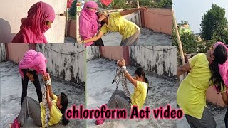 chloroform Act video funny challenge video  😅😅 [upl. by Amlas]