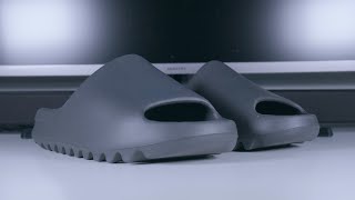 UNBOXING YEEZY SLIDE ONYX REVIEW  ONFEET [upl. by Uird]