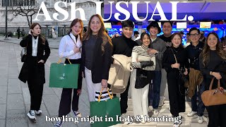 AShUSUAL BOWLING NIGHT IN ITALY amp BONDING  ASHLEY SANDRINE [upl. by Ettenyl]