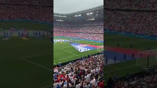 EURO 2024 Serbian Anthem Boze Pravde in Munich euro2024 shorts serbia [upl. by Lahey]