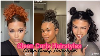 Curly Hairstyles for Medium Hair🦋 Clean and Easy🦋tiktok compilation🦋  everything hair🦋 [upl. by Renee]