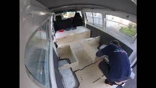 VanLab Mitsubishi L300 Campervan Build 3hrs [upl. by Gianina]