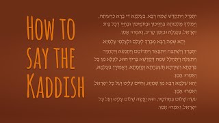 How to Say the Mourners Kaddish  The Jewish Prayer of Mourning [upl. by Acquah]