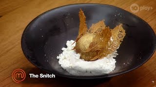 Amazing Dessert Reynold Poernomo The Snitch Harry Potter  Highlight Masterchef Australia [upl. by Nylcoj]