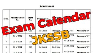 Exam Calendar [upl. by Anita]