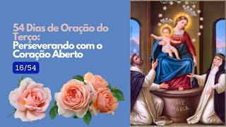 1654  Gozosos  54 Dias de Terço de Nossa Senhora Perseverando com o Coração Aberto [upl. by Yasui324]