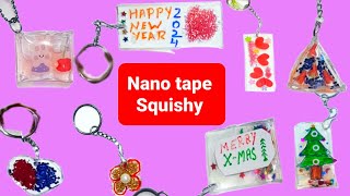 DIY NANO TAPE KEYCHAIN SQUISHY  NANO TAPE CRAFT IDEAS  How to make a nano tape squishy [upl. by Norag380]