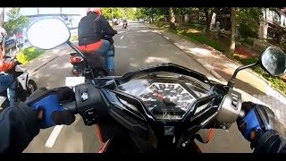 Drag race new Honda Vario125 vs Vario150 [upl. by Farris]