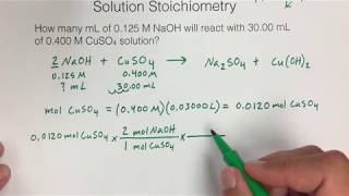 Solution Stoichiometry [upl. by Sucramed]