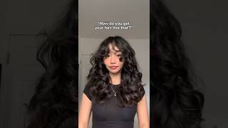 How to Style Wavy Hair With Bangs [upl. by Etnud]