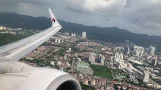 Takeoff  Malaysia 737800 9MMLO  Penang PEN to Kuala Lumpur KUL [upl. by Anairotciv]