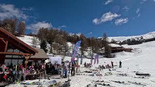 Skiing in Risoul and Vars  France  Snow Show 2024 4k [upl. by Ardnot25]