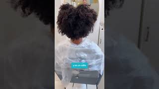 😍 ¡Mira como quedan estas MECHAS con decoloración en CABELLO AFRO 🥰 curly afro cabelloafro [upl. by Orbadiah]