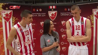 Preseason Interview Ognjen Dobrić amp Boriša Simanić  KK Crvena zvezda mts [upl. by Berriman]