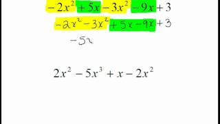 simplifying polynomial expressions by combining like terms [upl. by Nahum690]