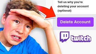 Deleting My Little Brothers TWITCH Account PRANK [upl. by Mauretta]