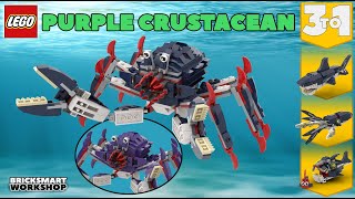 Purple Crustacean LEGO 31088 Digital Build [upl. by Audry]