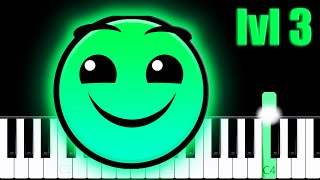 Geometry Dash  Level 3 Polargeist  Piano Tutorial [upl. by Tneicniv963]