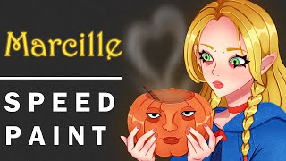 Delicious in Dungeon Marcille ✦ speedpaint  drawing  art [upl. by Lindy]