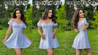 Sony A6700 Vs Fujifilm XH2 Vs Canon Eos R8 Camera Test Comparison [upl. by Enineg597]