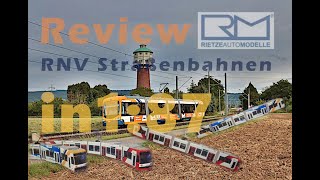 Review Rietze Straßenbahen der RVN in H0 [upl. by Akeihsal]