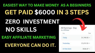 Earn 6000 Weekly Promoting Affiliate Products  Affiliate Marketing for Beginners  Digital Income [upl. by Rexford]