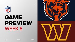 Chicago Bears vs Washington Commanders  2024 Week 8 Game Preview [upl. by Nyrhtak]