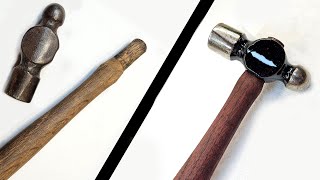 Garbage to Gold Ball Peen Hammer Restoration [upl. by Ilyse]