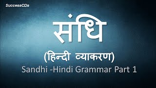 Sandhi Hindi Grammar संधि हिन्दी व्याकरण  Sandhi In Hindi Examples [upl. by Luce]