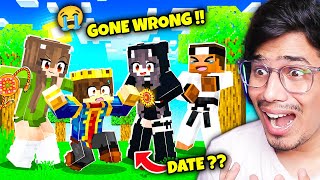 MY FIRST DATE IN MINECRAFT😰GONE WRONG [upl. by Renckens708]