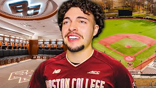 Touring Boston Colleges AMAZING Baseball Facility 200000000 [upl. by Beffrey]