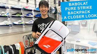 Babolat Pure Strike Backpack review by pdhsportscom [upl. by Matrona295]