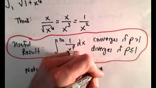 Direct Comparison Test for  Improper  Integrals [upl. by Nade877]