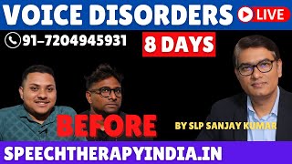 Live Pre Voice Therapy  Phonatory Gap Dysphonia  Puberphonia  Sulcus Vocalis By slpsanjaykumar [upl. by Biagi]