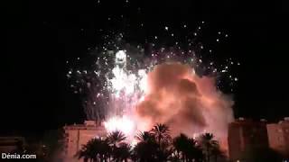 Falles Dénia 2019 Mascletà nocturna [upl. by Caiaphas]