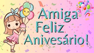 👭 Mensagem de Aniversário Para Amiga  Mensagens de Aniversário [upl. by Ahsinid622]