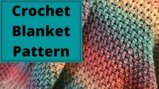 How To Crochet A Blanket For Absolute Beginners The Rainbow Blanket [upl. by Nahtanaj877]