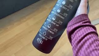 Enerbone Water Bottle Leakproof BPA amp Toxic Free Motivational Water Bottle Review [upl. by Delly]