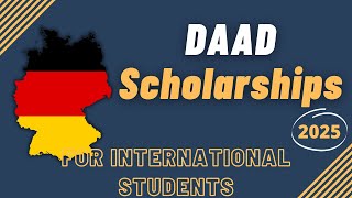 DAAD Scholarship 2025  Step by Step Application Process  Scholarships in Germany [upl. by Larrie]